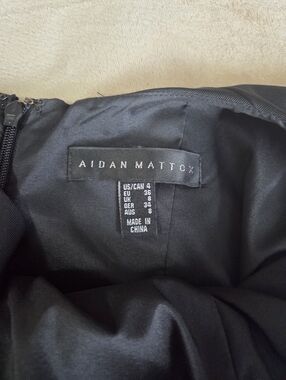 Aidan Mattox Black Dress